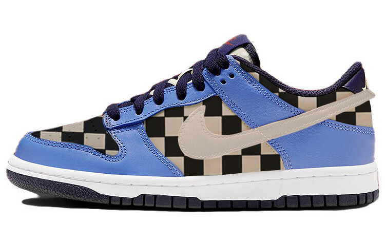 

Кроссовки Nike Dunk Skateboarding Shoes Women's Low-top White/blue, синий