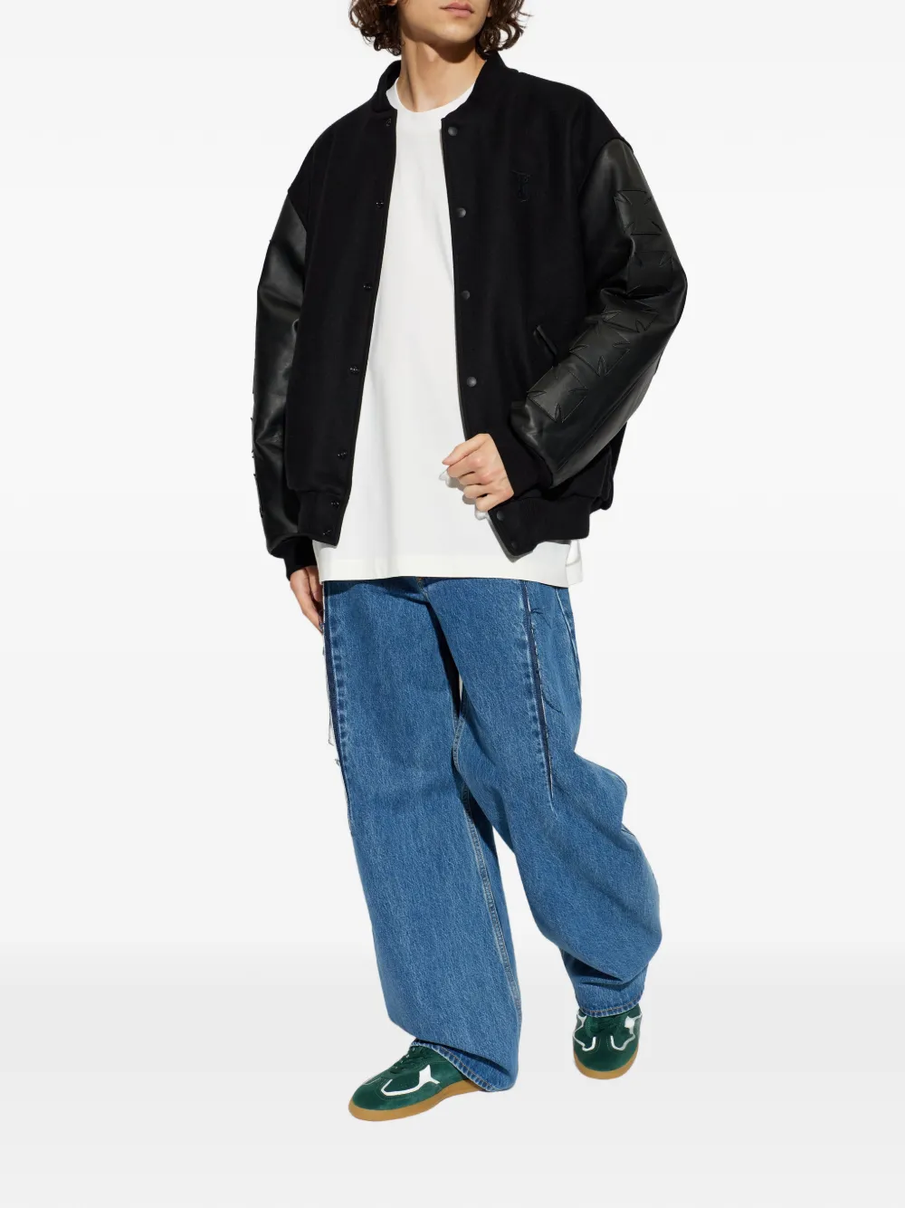 Бомбер с тиснением в виде звезд Vetements, черный — фото 2