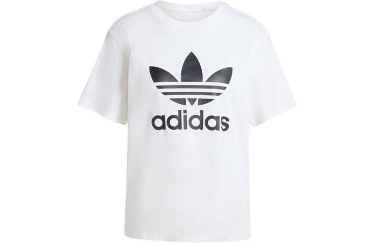 

Футболка с трилистником женская белая Adidas Originals