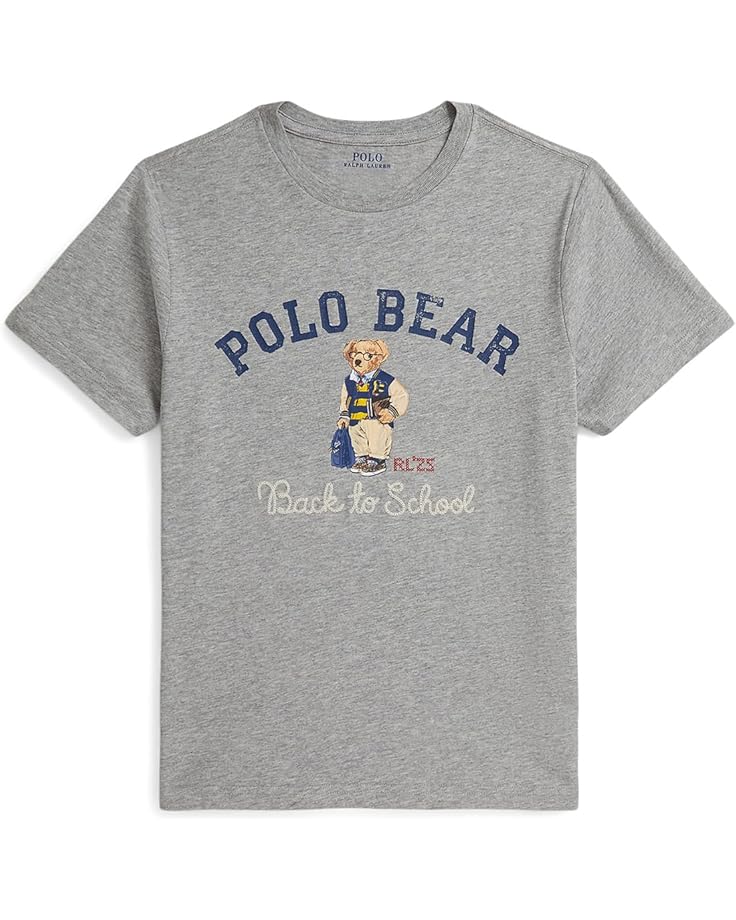 

Поло Polo Ralph Lauren Kids Polo Bear Cotton Jersey Tee, цвет Andover Heather