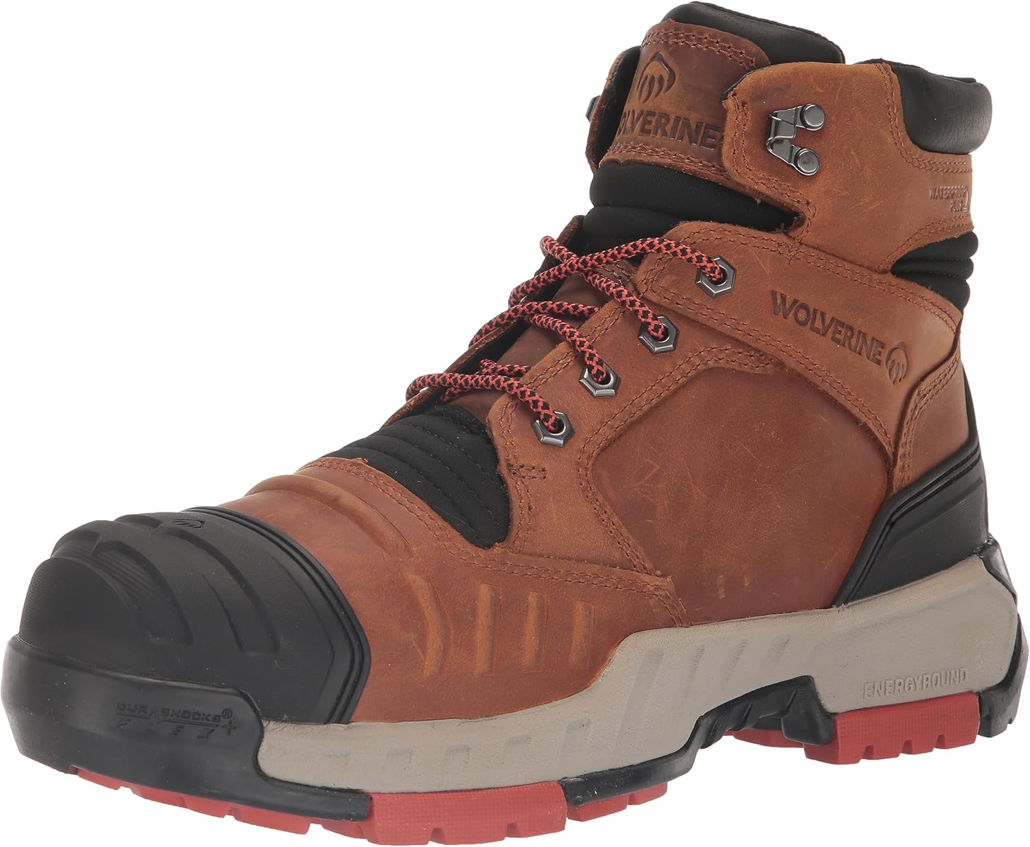Мужские ботинки Wolverine Durashocks Torque водонепроницаемые Carbonmax 6, Copper — фото 2