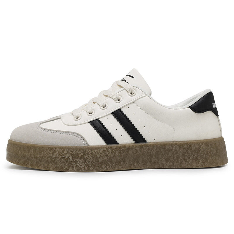 

Кроссовки WARRIOR Skateboarding Shoes Men Low-top White/beige/black, бежевый