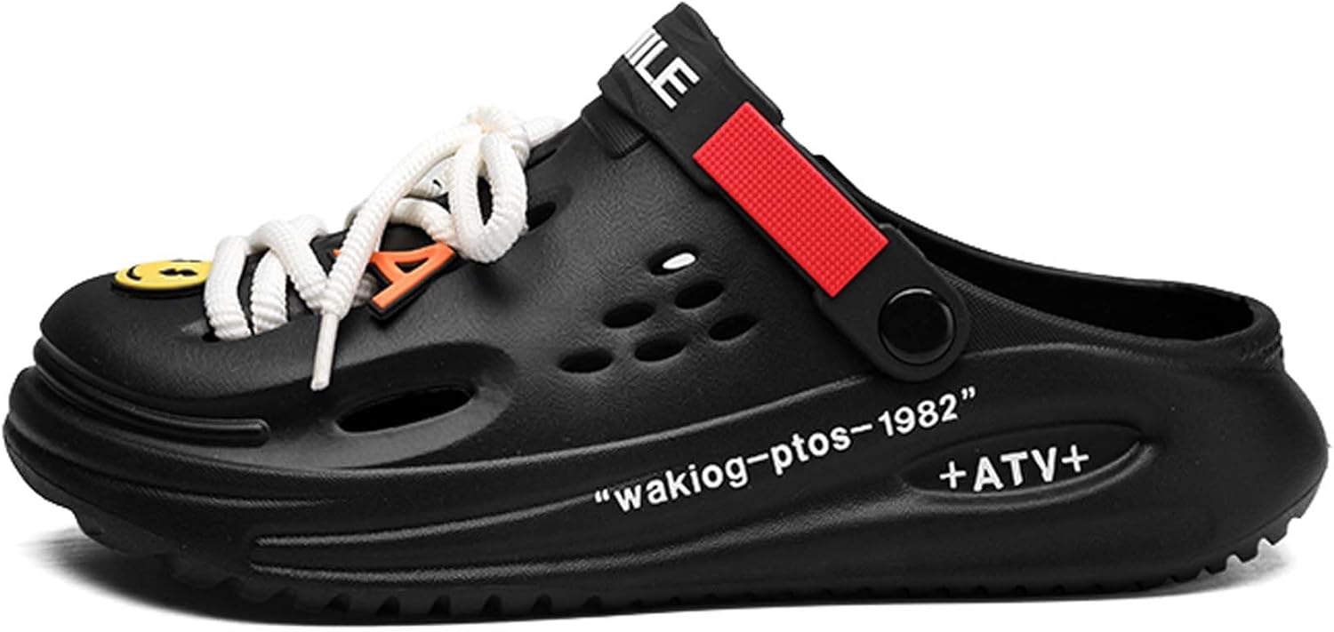 

Модные летние сандалии для мужчин и женщин, простая повседневная обувь, водонепроницаемая обувь для кухни Generic, черный