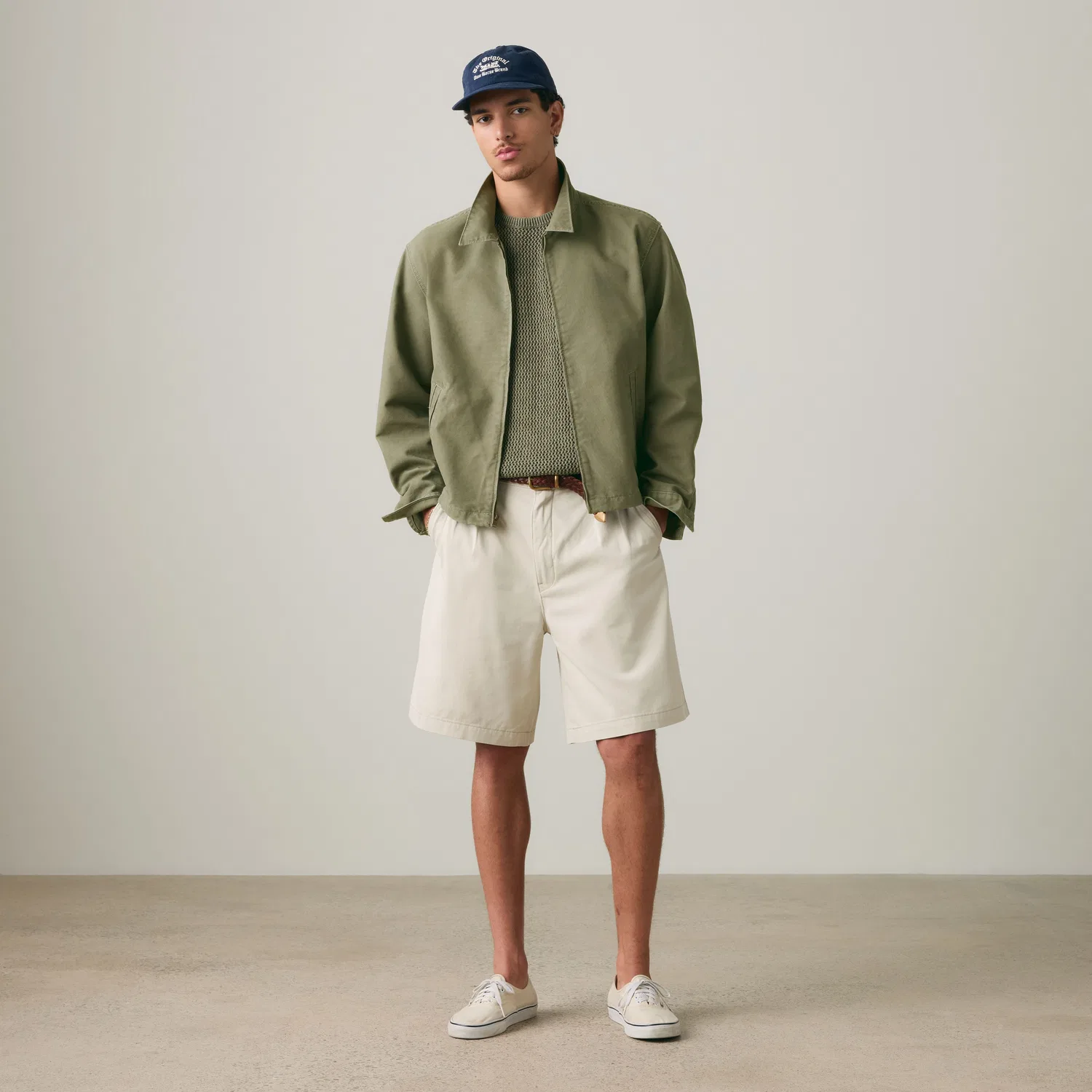 Свободные плиссированные мужские шорты 9 дюймов Levi's, White — фото 2