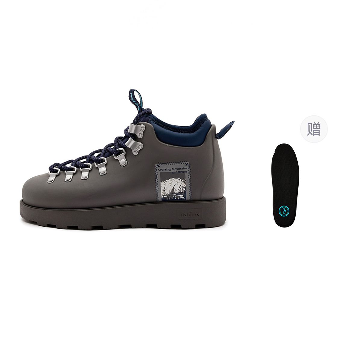 

Ботинки Native Shoes Fitzsimmons, серый/горный пик