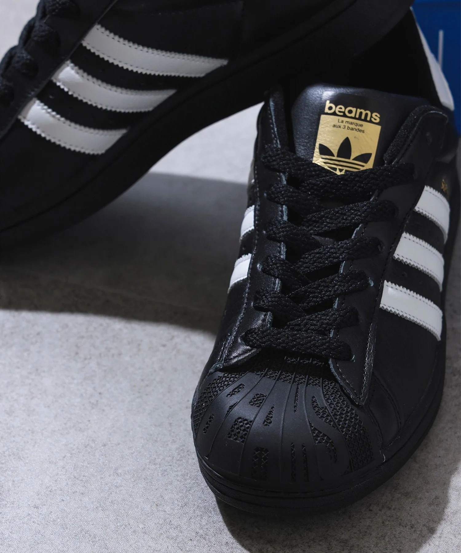 Adidas / SUPERSTAR II ЧЕРНЫЕ BEAMS, BLACK — фото 2