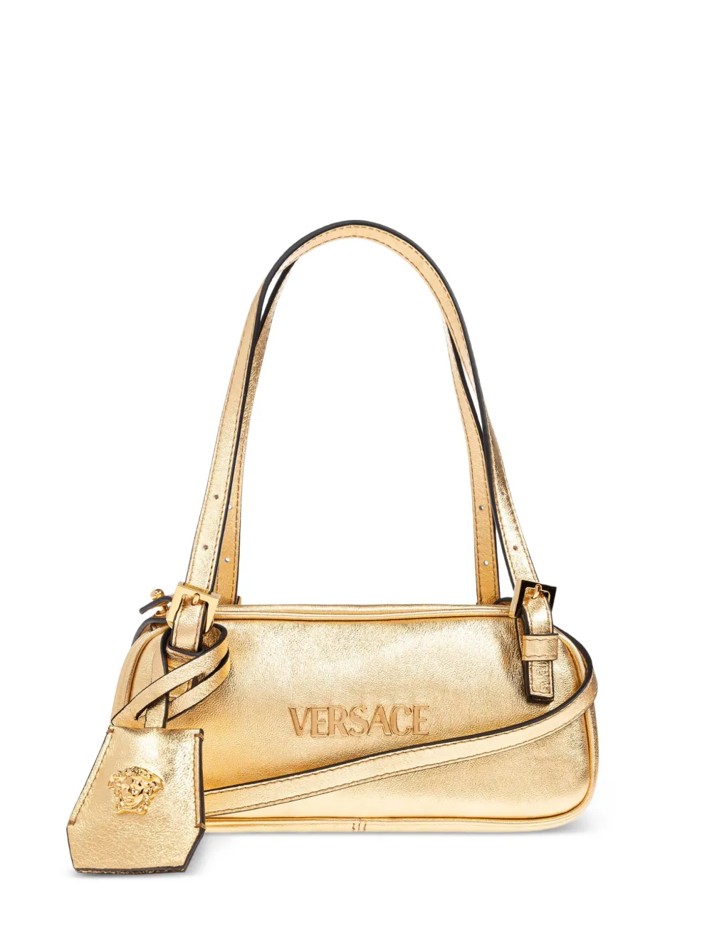 

Сумка через плечо из металлической кожи VERSACE, золотой