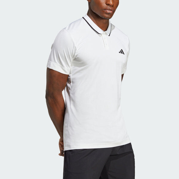 Футболка adidas Tennis Freelift Polo Shirt 'White', белый — фото 4