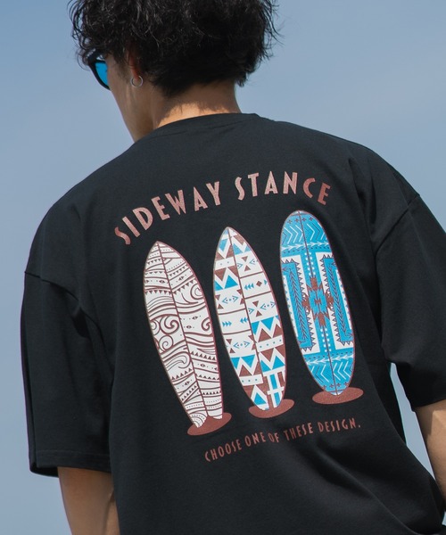 

Футболка с коротким рукавом, графический принт SIDEWAY STANCE, черный