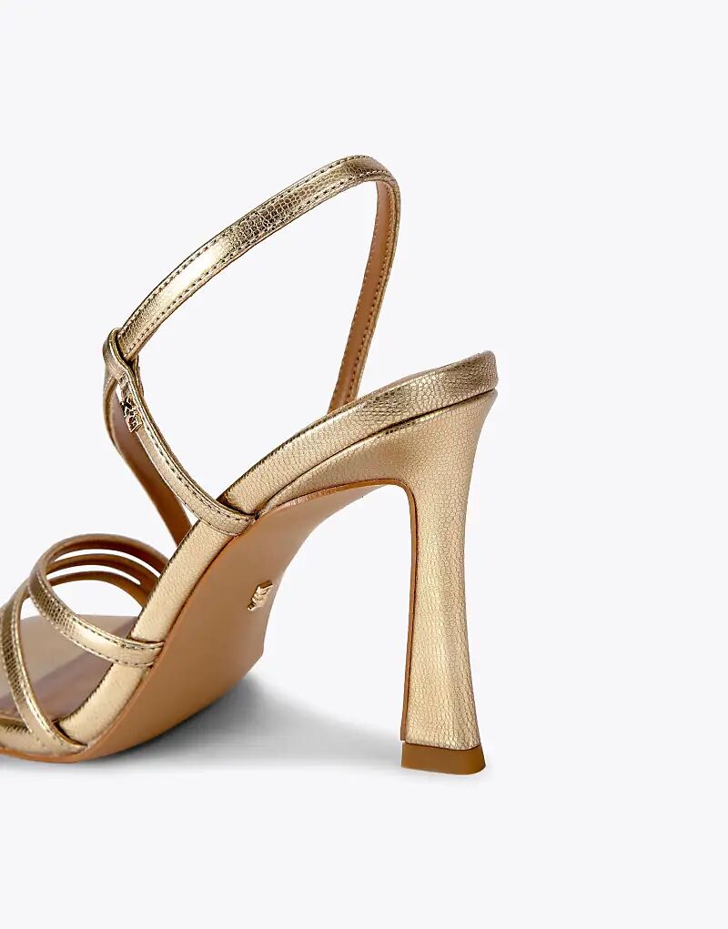 Босоножки на каблуке KG Kurt Geiger Sweetie в золотом цвете — фото 4