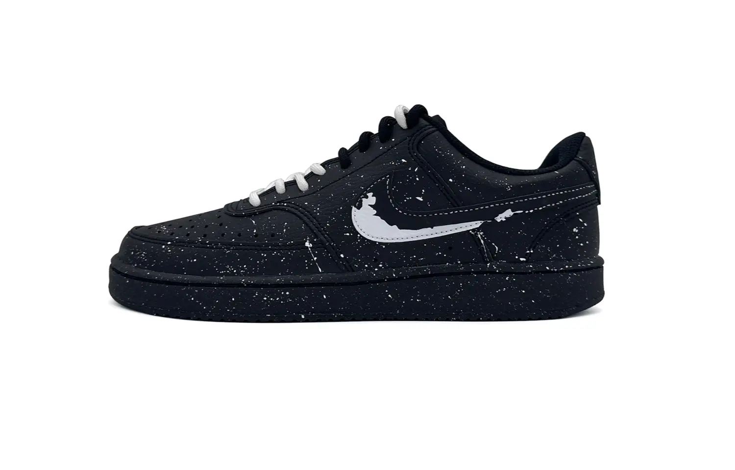 

Nike Court Vision 1 Abrasion Resistant Low top Skateboard Shoes Unisex Black White