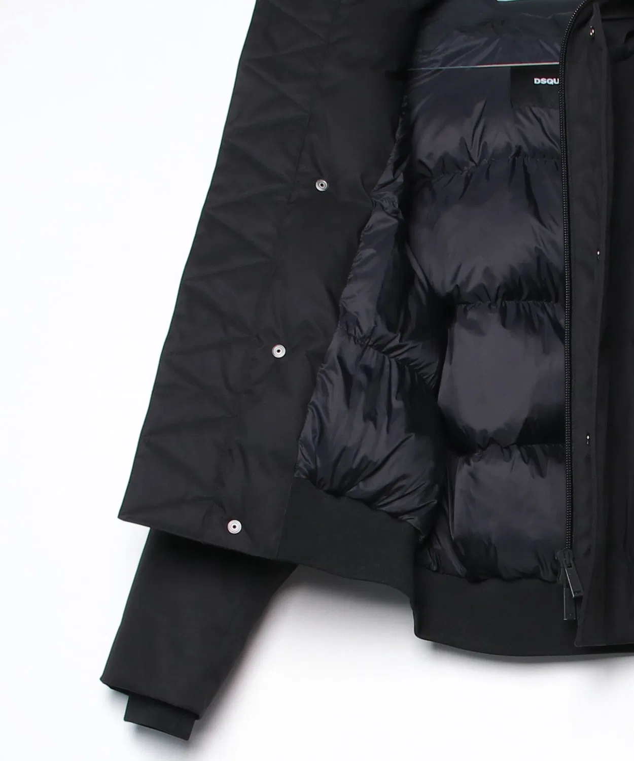 Куртка пуховая спортивная короткая Puffer Kaban Sport Jacket чёрная — фото 3