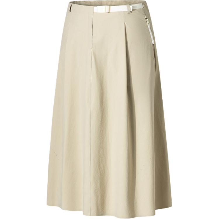 

ANTA Женская длинная юбка повседневная однотонная khaki