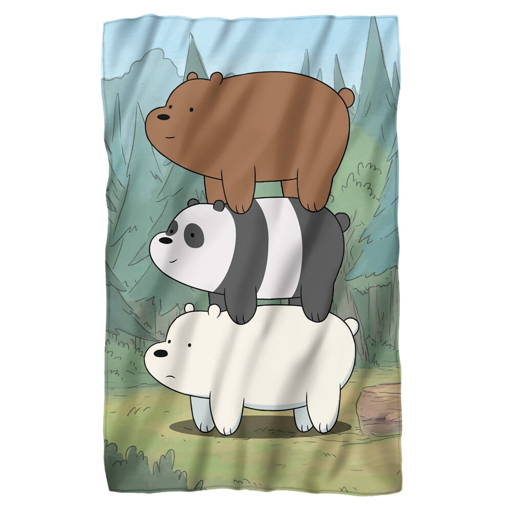 

Одеяло флисовое We Bare Bears Bear Stack LogoVision, мультиколор