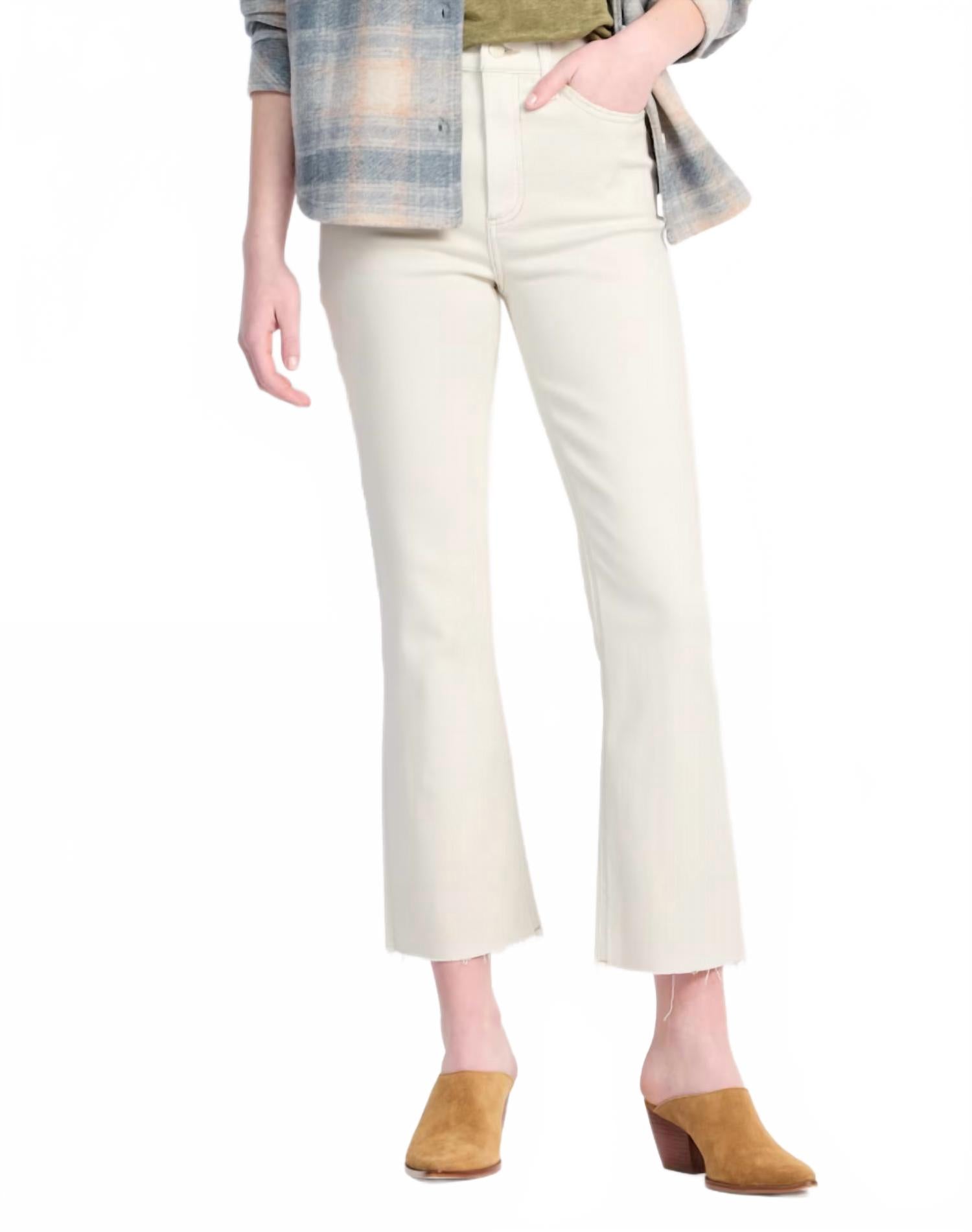 

Леннон Высокие укороченные джинсы-ботфорты в цвете песчаник PISTOLA, Sandstone