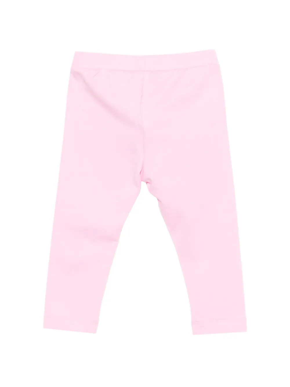 Леггинсы с узором в виде сердечек Moschino Kids, розовый — фото 2