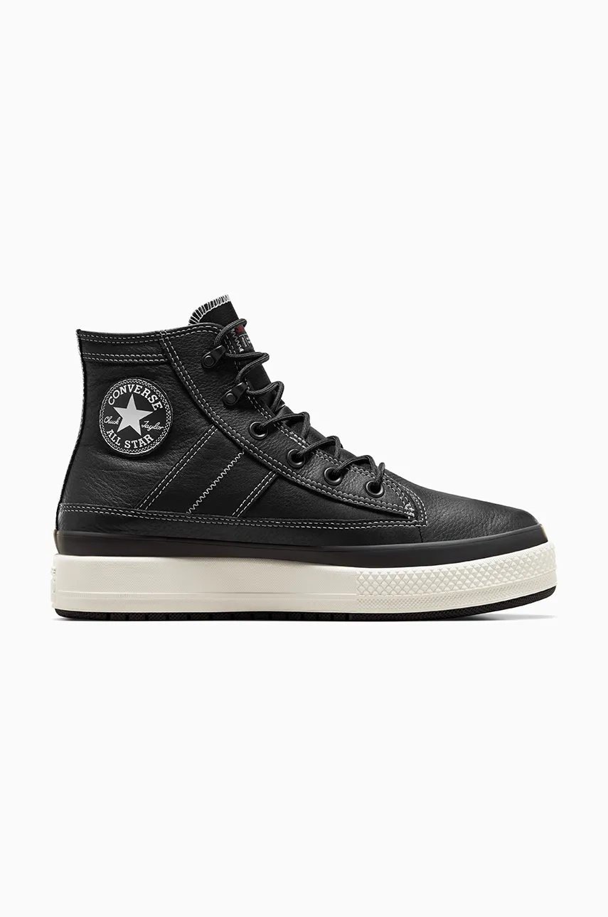 Непромокаемые кожаные кроссовки Chuck Taylor All Star Equip Converse, черный — фото 2