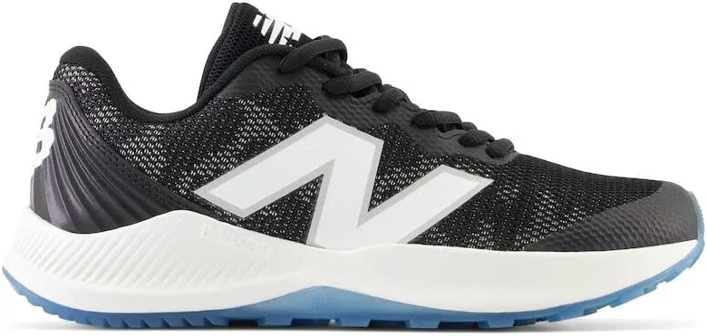 New Balance детские кроссовки FuelCell V7 для игры на искусственном газоне, черно-белый — фото 2