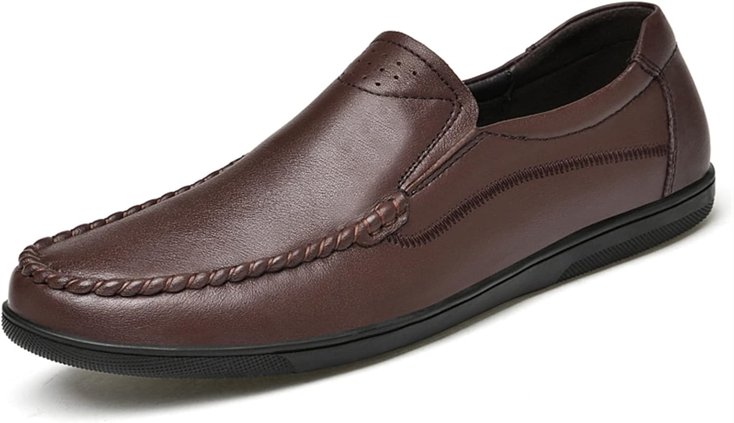 

Мужские мокасины XTYPE Loafer, кеды для вождения из натуральной кожи, с отделочной строчкой, круглым носком, перфорированным вариантом, на плоской подошве, гибкие, устойчивые, для вождения, без шнурков (Цвет: черный перфорированный, Размер: 8.5)
