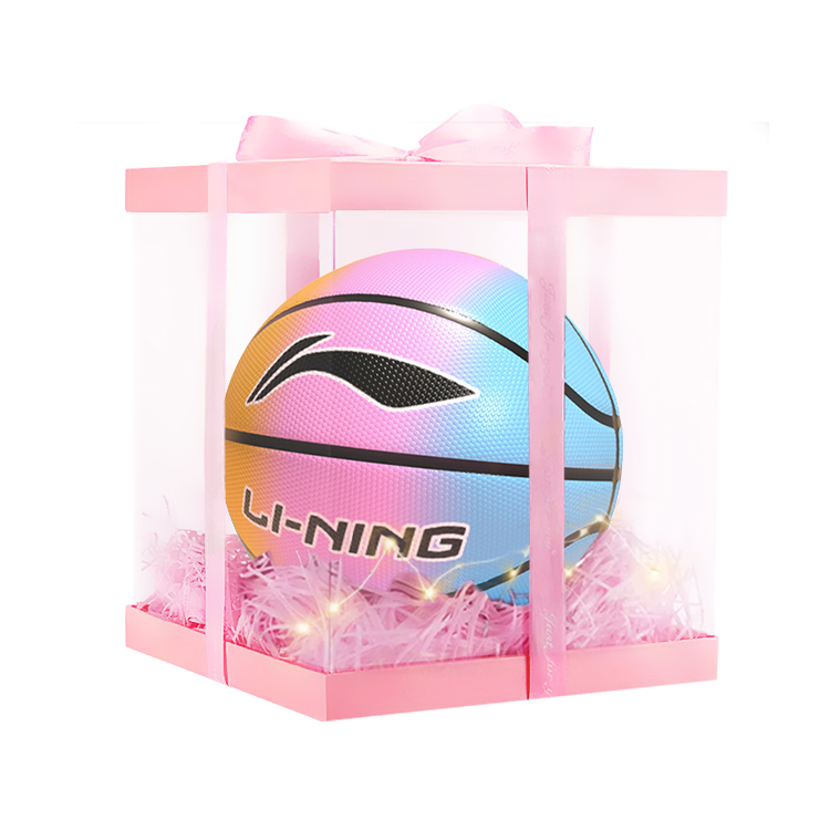 

LINING Резиновый баскетбольный мяч pink yellow blue размер 7 тренировочный unisex