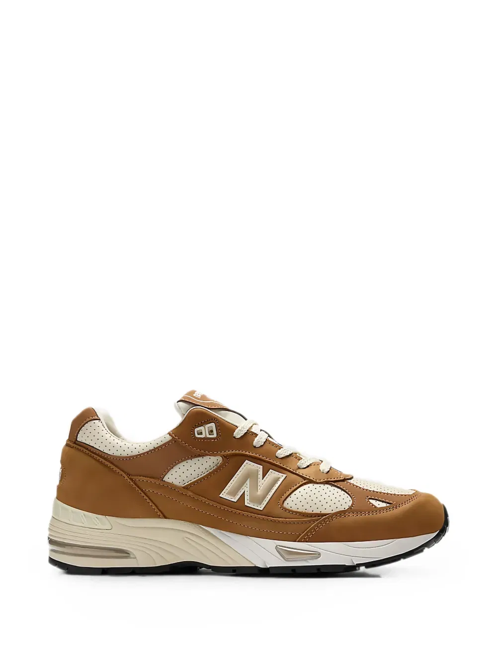 Кроссовки Made in uk 991v1 New Balance, коричневый