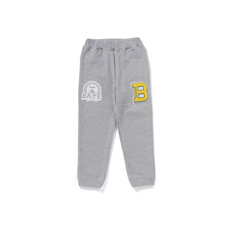 Детские трикотажные спортивные штаны A BATHING APE темно-синие — фото 4