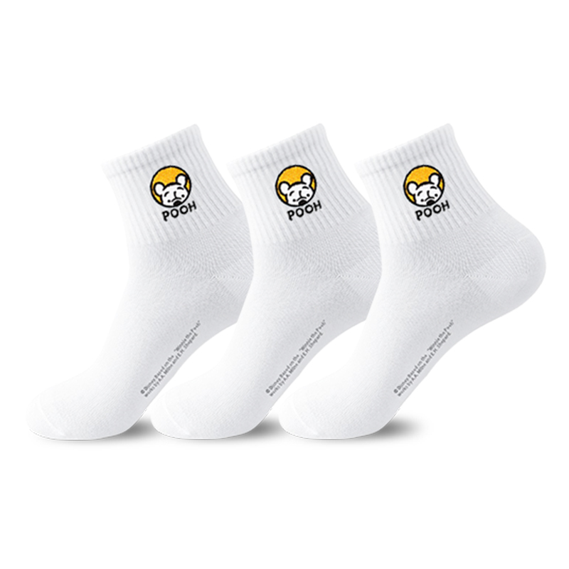 

Набор из 3 пар носков Winnie The Pooh Series Mid Calf Disney, белый