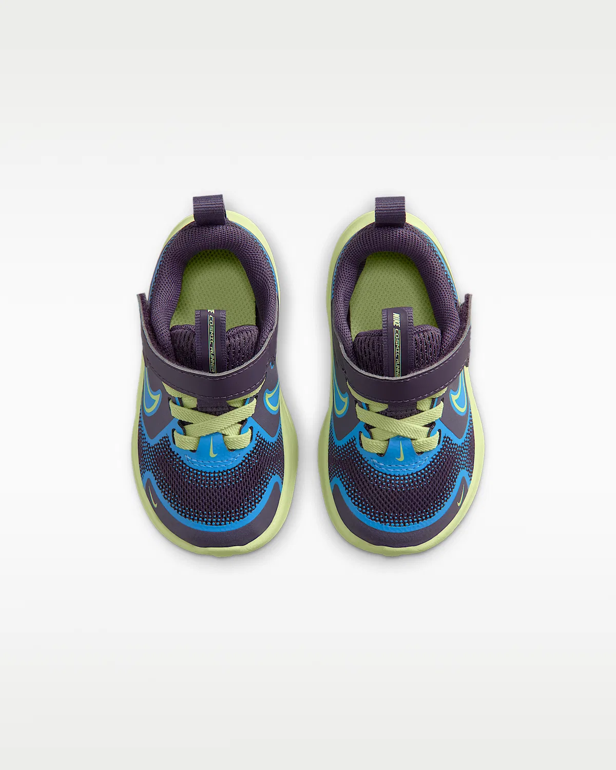 Детские кроссовки Nike Cosmic Runner, Dark Raisin/University Blue/White/Light Liquid Lime — фото 4