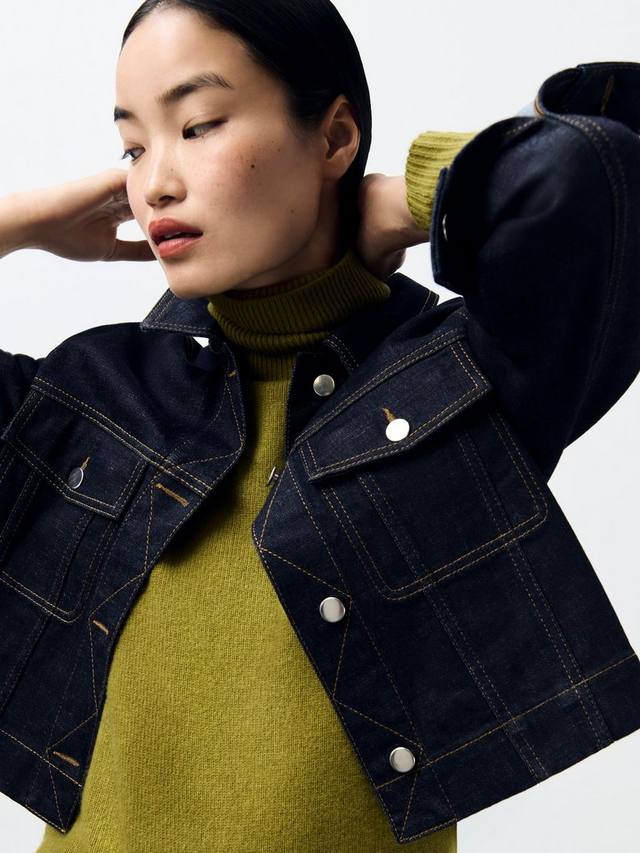 

Короткая джинсовая куртка John Lewis, Indigo