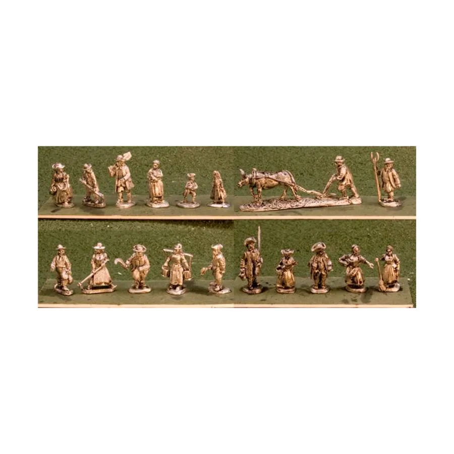 

Колониальные граждане, Drums on the Mohawk Miniatures - French & Indian War - Assorted (15mm)