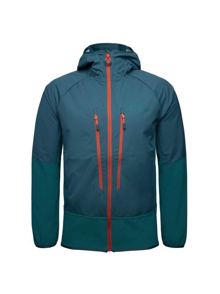 

Куртка софтшелл Jack Wolfskin Softshelljacke Alpspitze Hoody Jk, синий