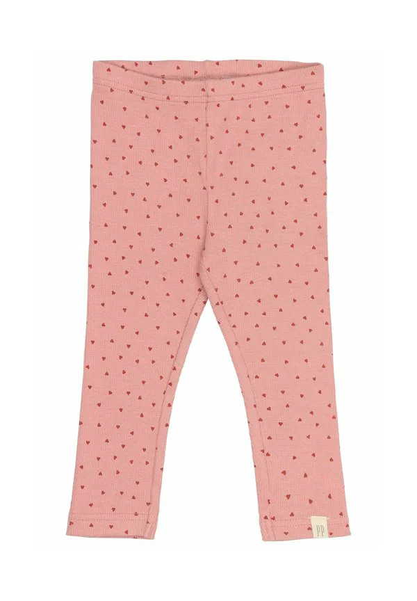 Леггинсы брюки Petit Piao, Dusty Rose Heart Aop