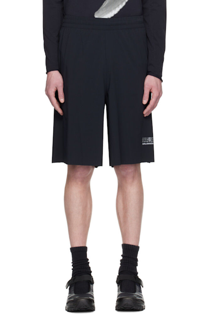 

Черные шорты для бега Salomon Edition MM6 Maison Margiela