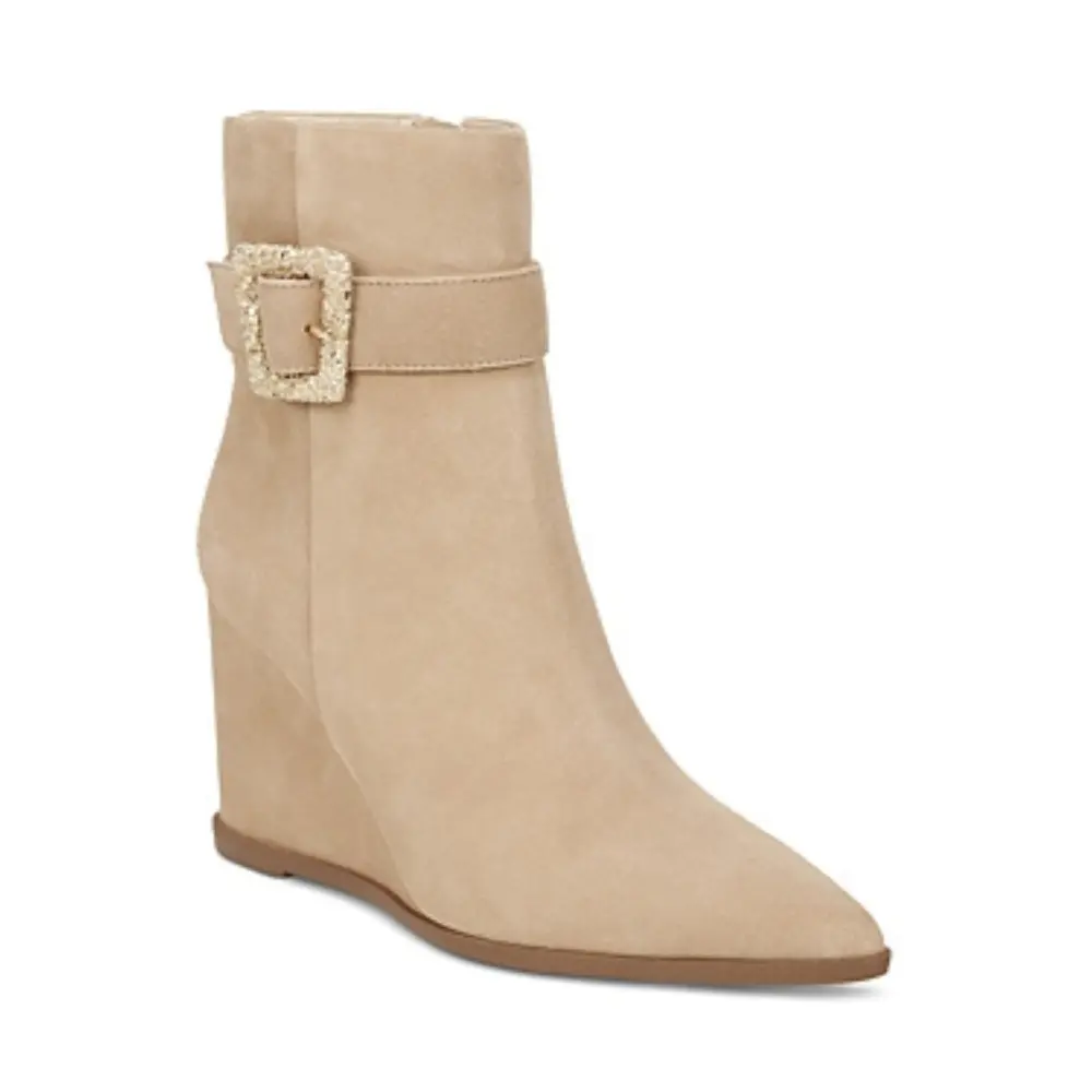 Sam Edelman Weslie I7768L1250 Ботинки женские бежевые кожаные на платформе — фото 2