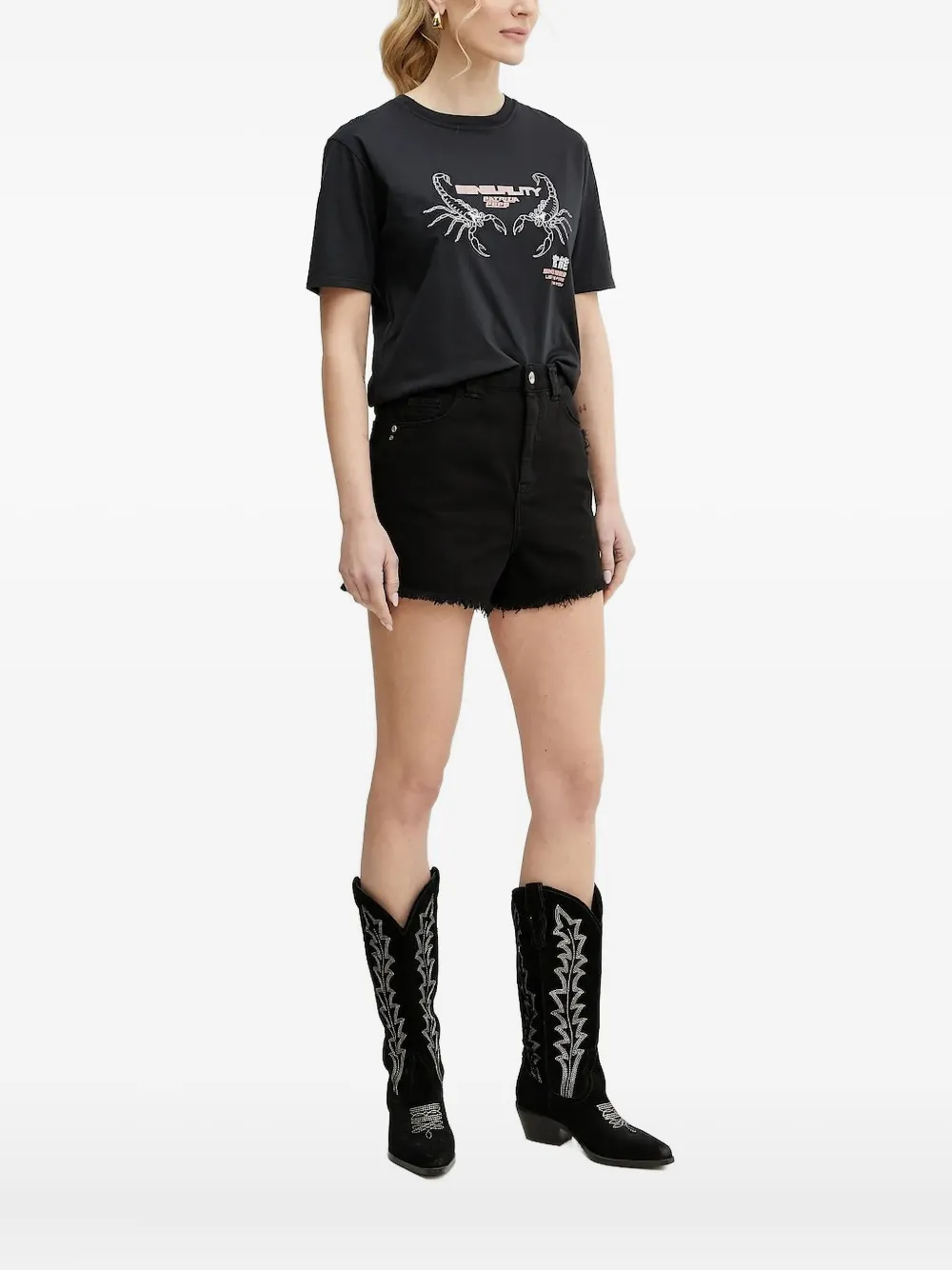 

Футболка с логотипом Patrizia Pepe, черный