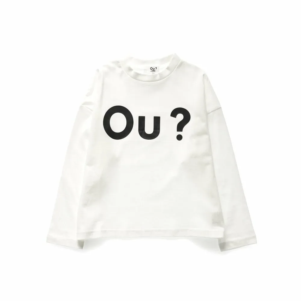 Футболка с длинными рукавами с большим логотипом Ou? Branshes, off white — фото 2