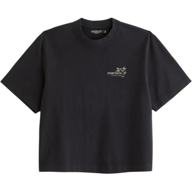 

Abercrombie＆Fitch Футболка мужская черная