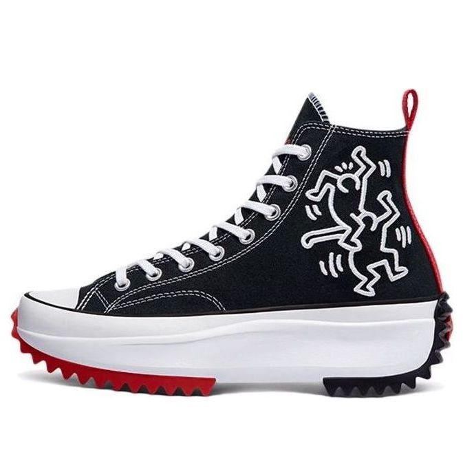 

Кеды Converse Keith Haring x Run Star Hike 'Black White Red', черный
