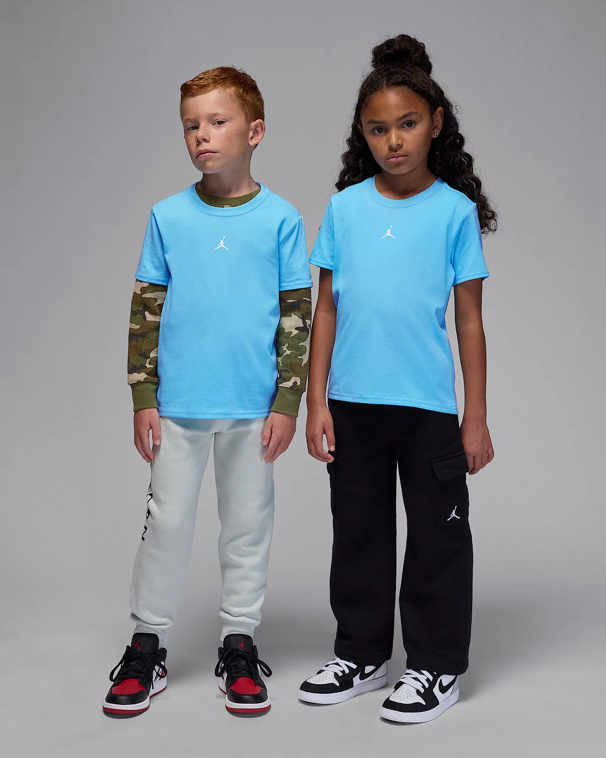 Little Kids' Dri-FIT Core T-Shirt Jordan Sport, Blue Chill — фото 4
