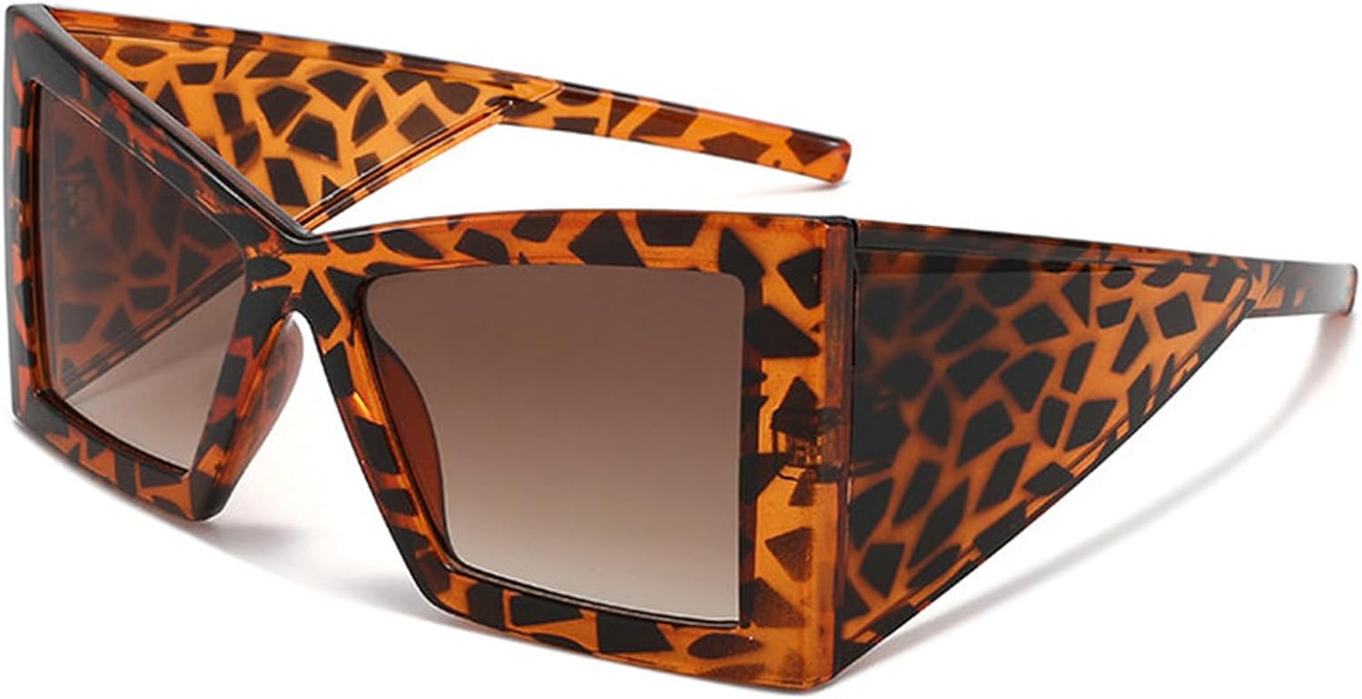 

Солнцезащитные очки Willochra увеличенного размера «кошачий глаз» для женщин, роскошные, в стиле Y2K, многоугольные, модные, для вечеринок, с защитой от УФ-излучения UV400, C2