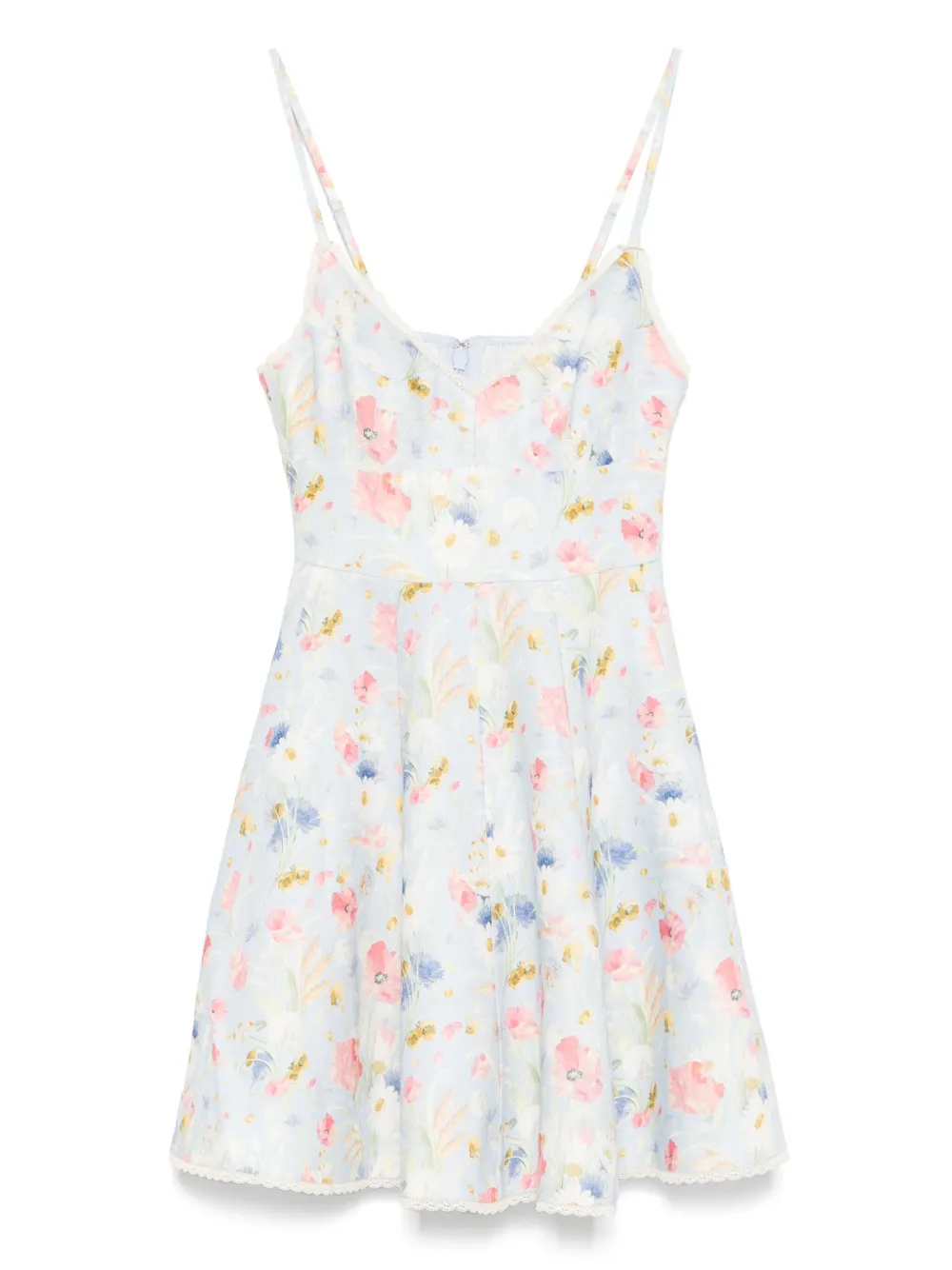 

Платье мини Lucky Picnic ZIMMERMANN, синий