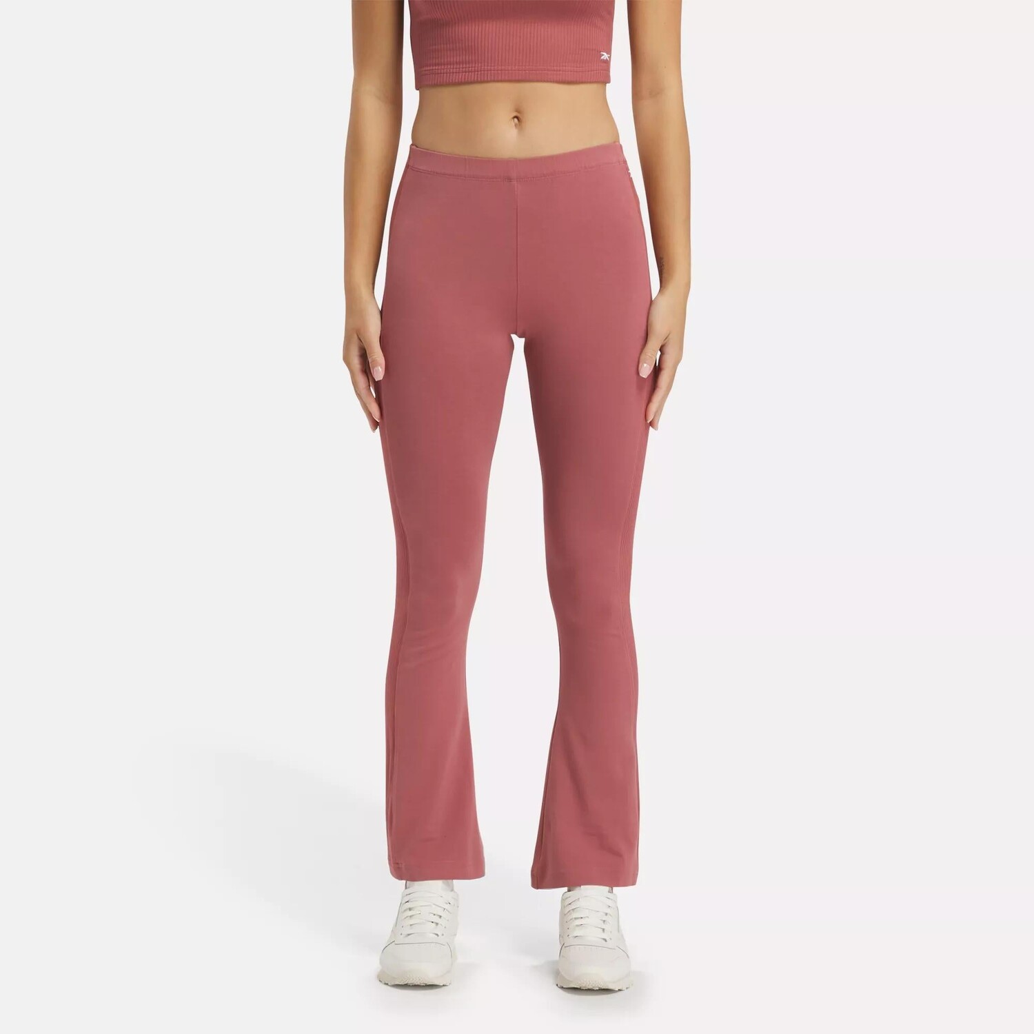 

Классические трендовые расклешенные леггинсы Reebok, цвет Sedona Rose