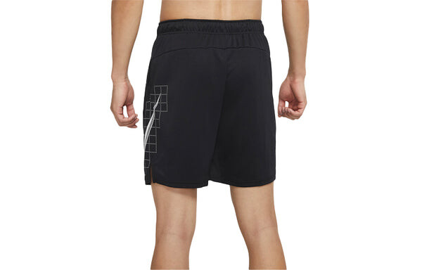 Шорты dri-fit printing pattern training casual shorts black Nike, черный — фото 2