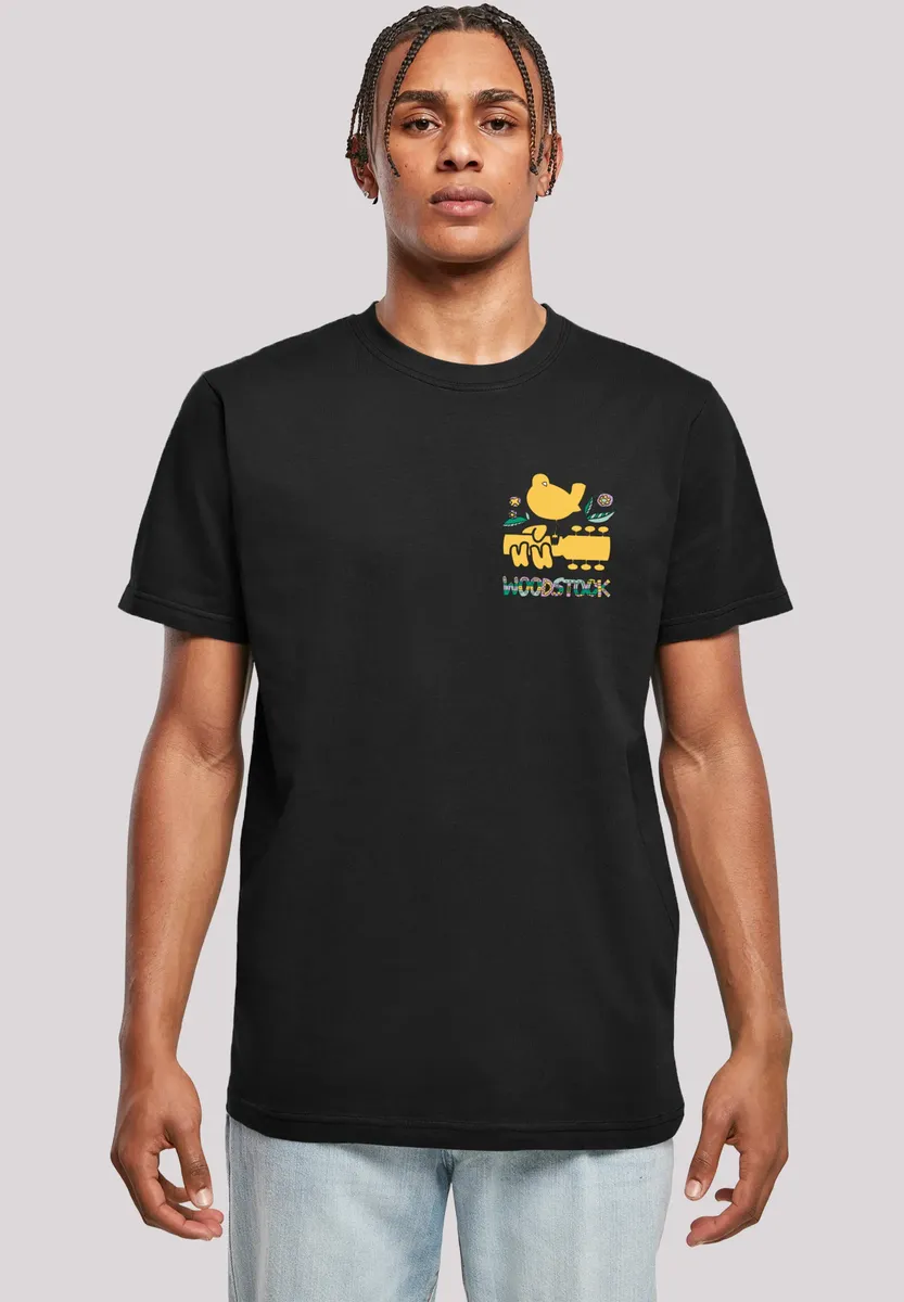 

Футболка F4NT4STIC "Woodstock Chest Logo", принт, черный
