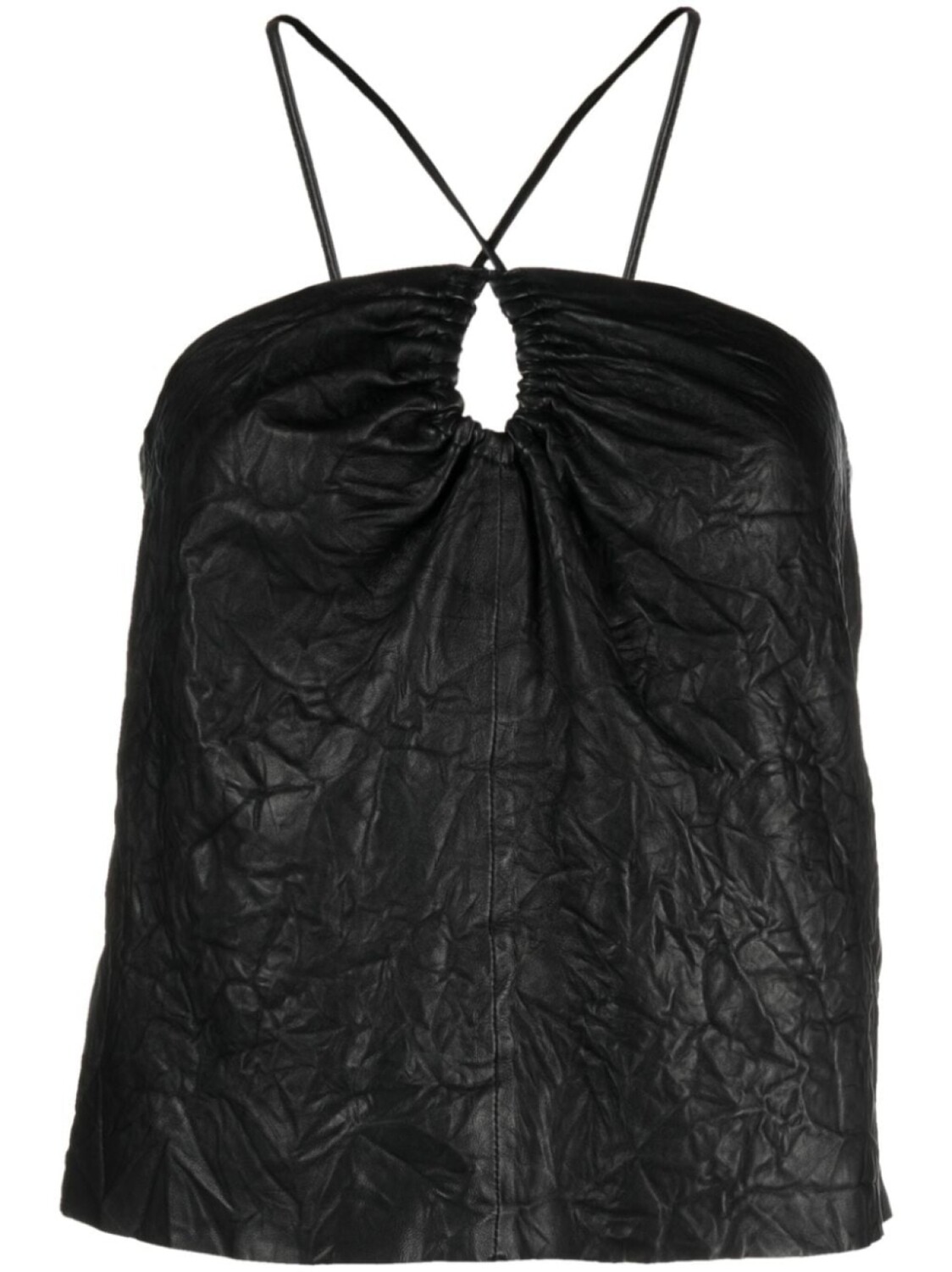 

Zadig&Voltaire топ Cidonie с жатым эффектом, черный