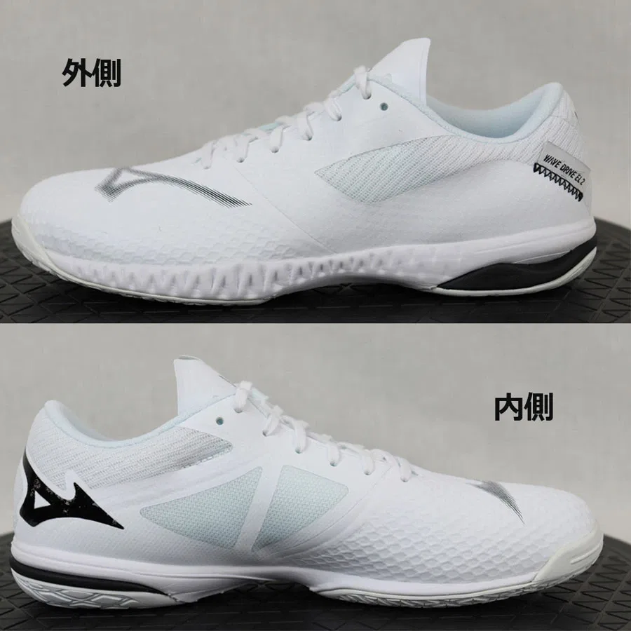 Кроссовки для настольного тенниса «Wave Drive EL2» от Mizuno, 01 White X Black — фото 3