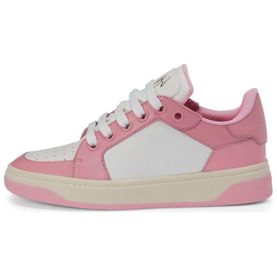 Giuseppe Zanotti /GZ Gz94 Низкие женские кроссовки для скейтбординга, розовые, белые