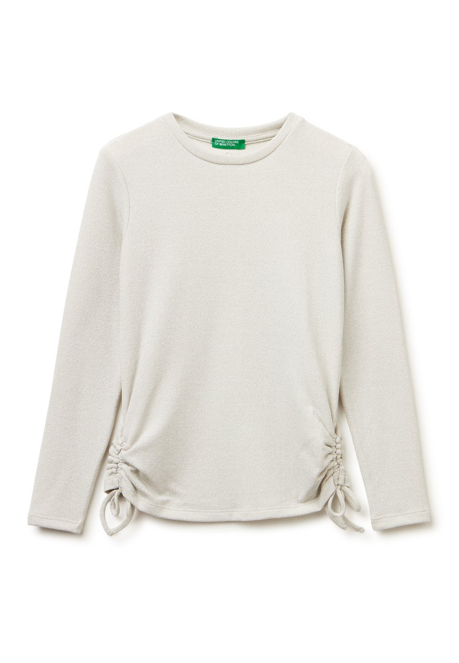 

Топ United Colors of Benetton Long sleeved top, Cream/Off-White