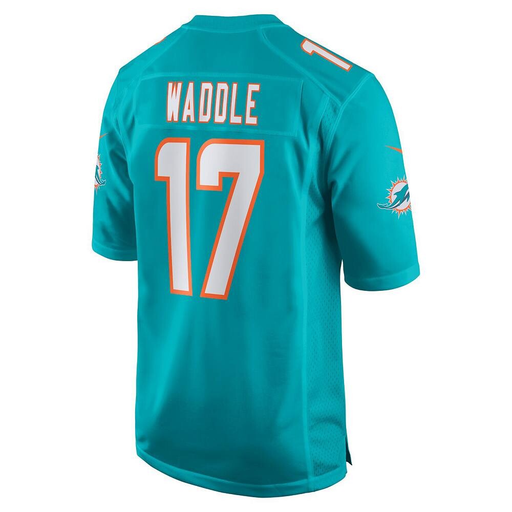 Молодежная майка Nike Jaylen Waddle Aqua Miami Dolphins Game, цвет Dol Turq A — фото 4