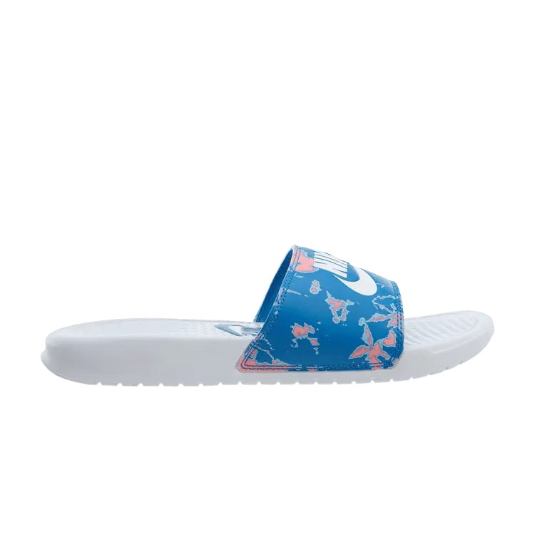 Сандалии Nike Wmns Benassi JDI Print Slide 'Coral Nebula Blue Camo', синий